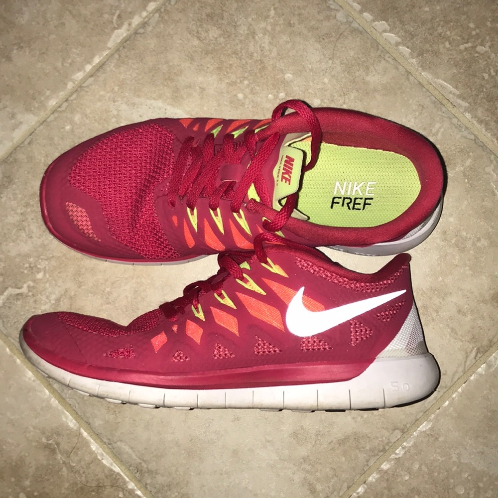 Nike free run 5.0 red